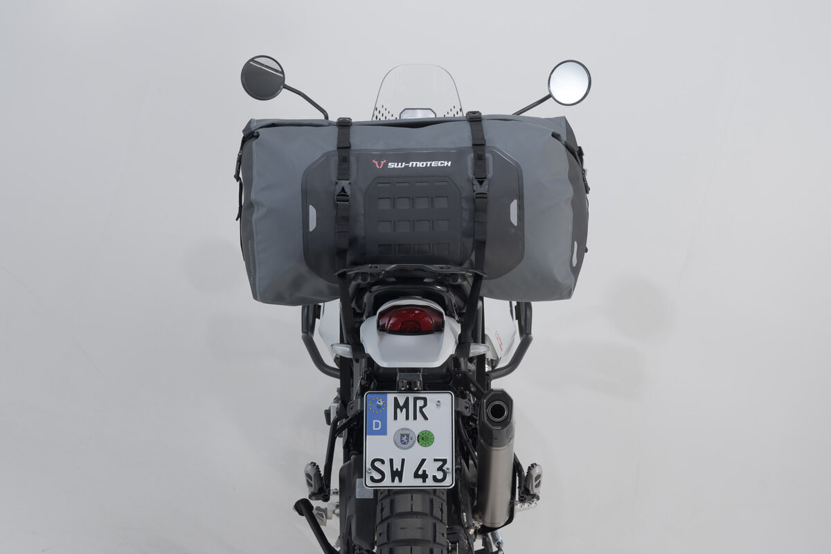 Drybag 600 achtertas voor Aprilia ETV 1200 Caponord, zwart/grijs - SW Motech