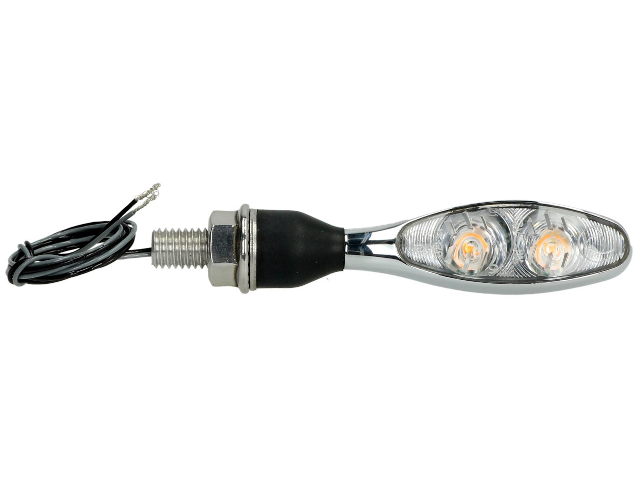 Kellermann indicator, Micro 1000 Extreme, staal, LED, V/H, L/R, 12 V, glanzend chroom, M8x20
