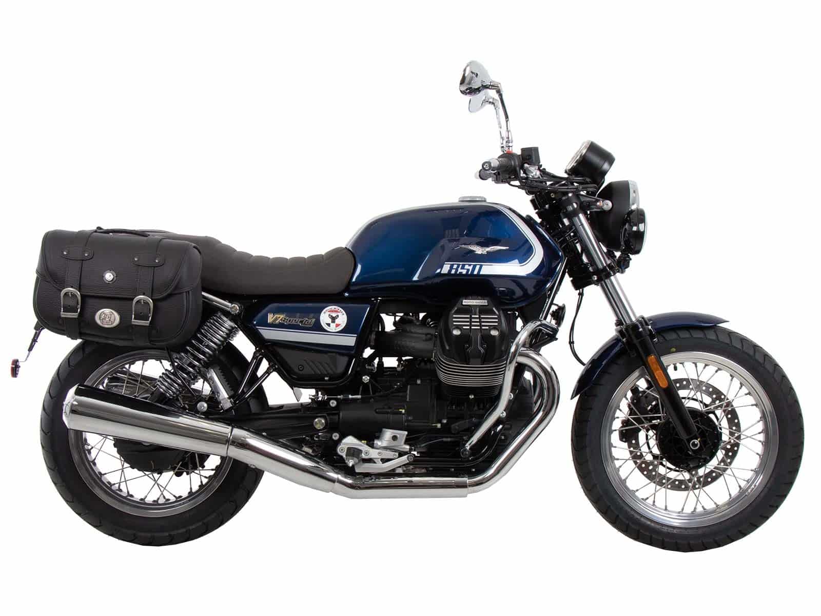C-Bow zijdrager zwart voor Moto Guzzi V7 850 Special/Stone/Centenario (21-24) Hepco & Becker