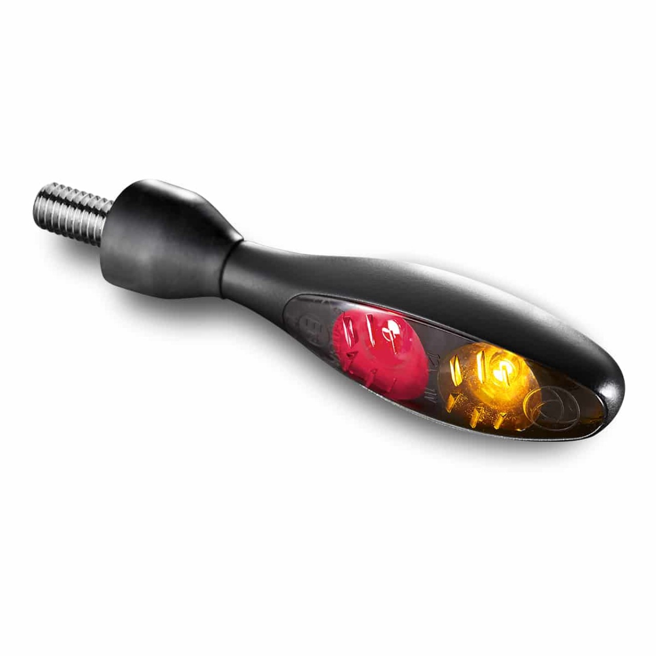 Kellermann knipperlicht, achterlicht en remlicht, Micro 1000 DF Dark, staal, LED, HL/HR, 12 V, mat zwart