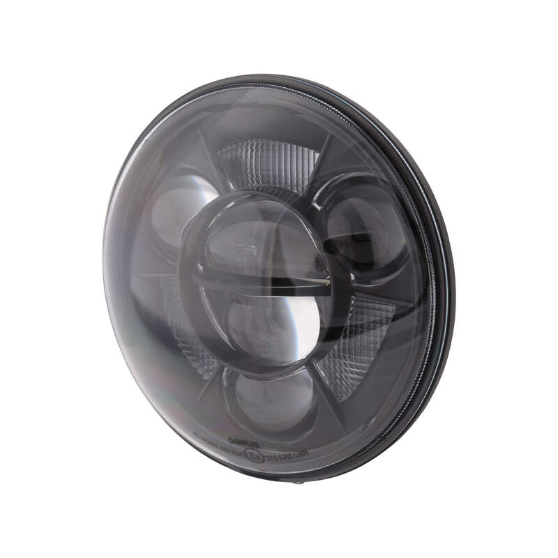 HIGHSIDER pro 7 inch koplampinzetstuk type 11 LED zwart E-goedgekeurd (1pc)
