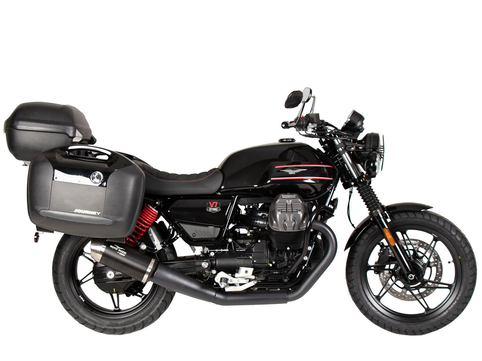 Buisvormig bagagerek topkoffer chroom voor Moto Guzzi V7 Stone Special Edition (22-) Hepco & Becker