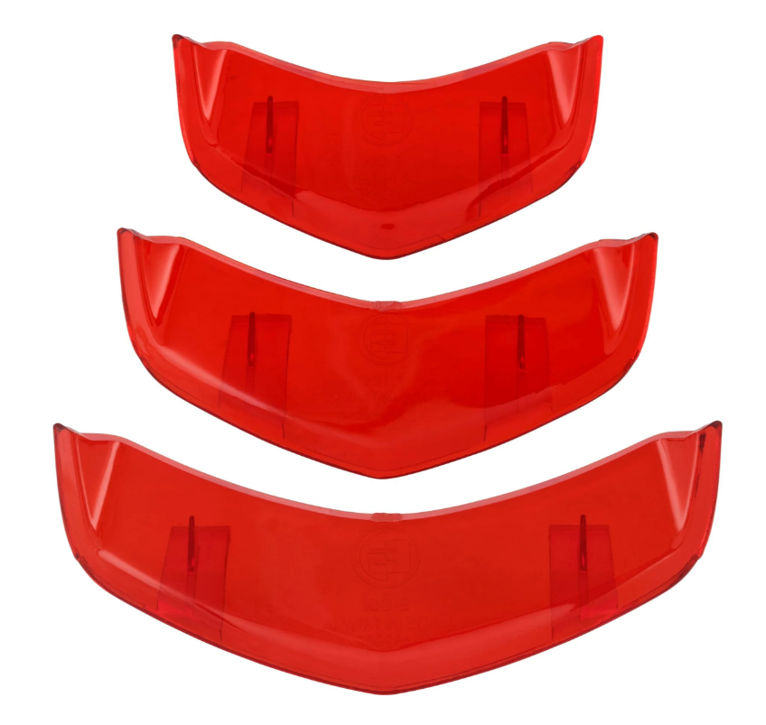 Cascade inzetstuk voor Vespa GTS/GTS Super/GTV HPE 125-300cc ('19-22), rood transparant
