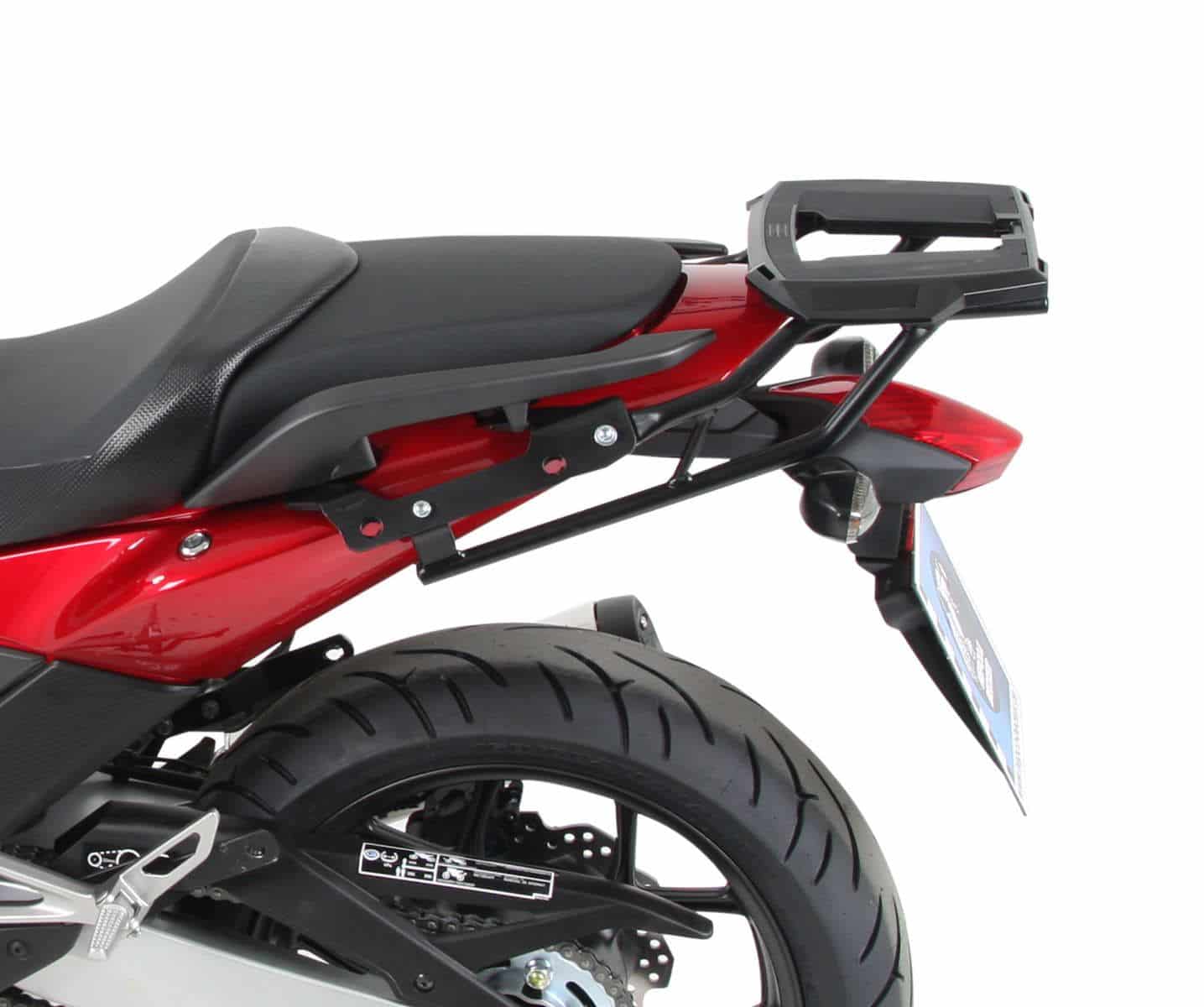 Aluminium bagagerek topkoffer zwart voor Honda NC 750 Integra /DCT (14-15) Hepco & Becker