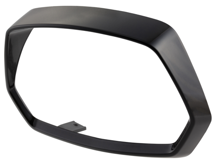 Lamp ring voor Vespa Sprint 50-150cc ('18-), glanzend zwart