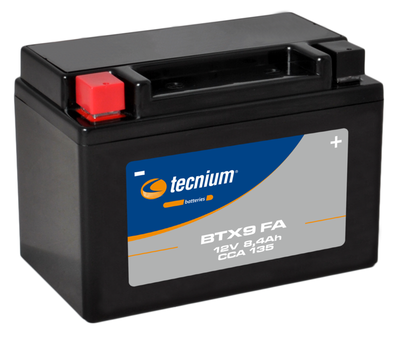 Tecnium onderhoudsvrije batterij geactiveerd in de fabriek - BTX9 FA