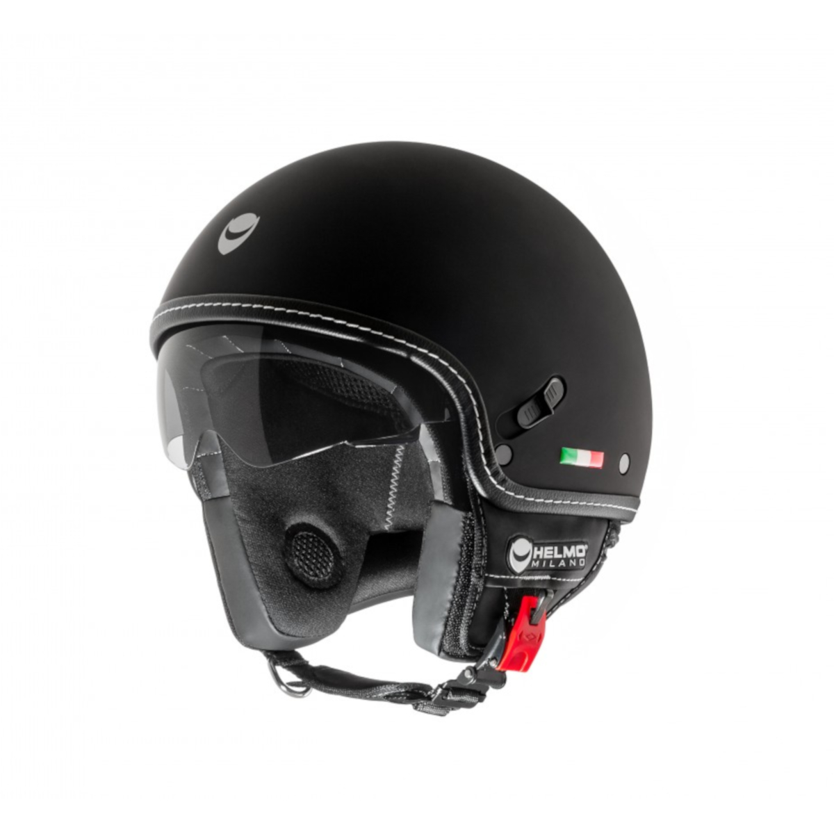 Helmo Milano Demi Jet, Puro Stile, zwart, mat
