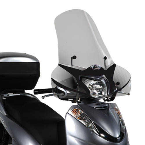 Voorruit groot transparant, voor Honda SH 300 (07-11) - 440x665 mm (HxB) Givi