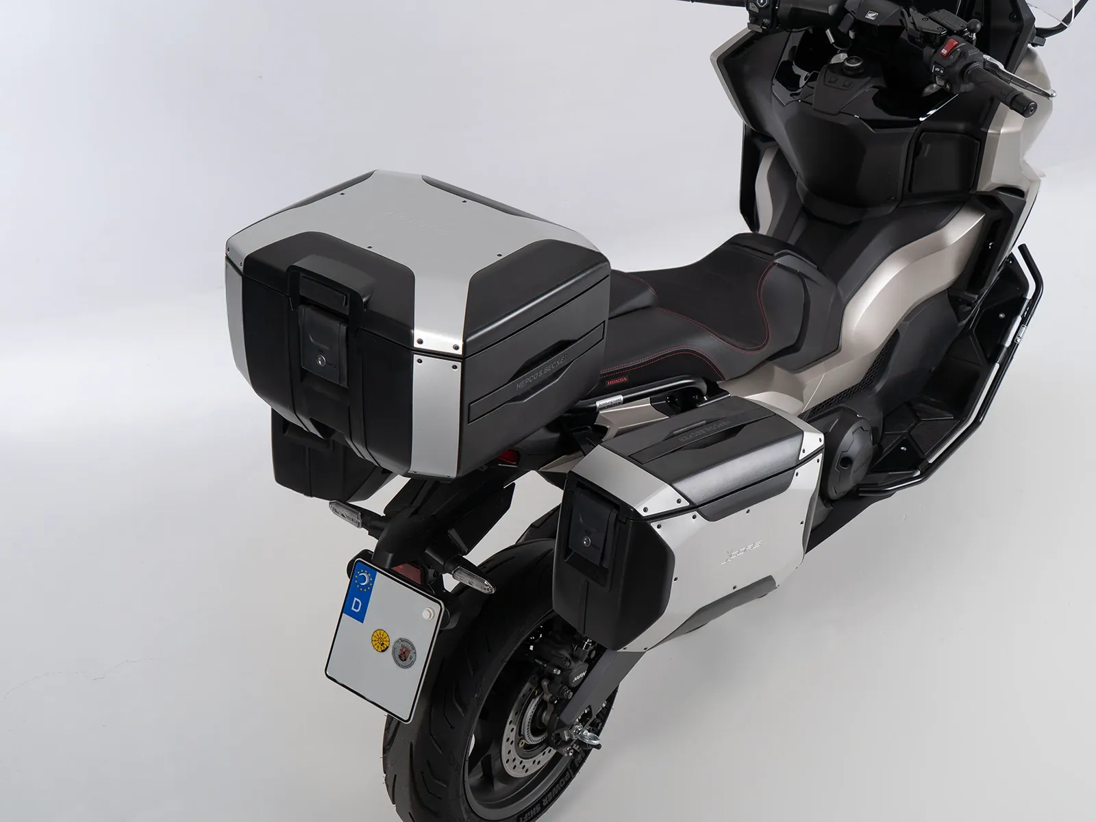 Xcore-topkoffer 40 zwart met zwarte rand voor Smartrack Hepco & Becker