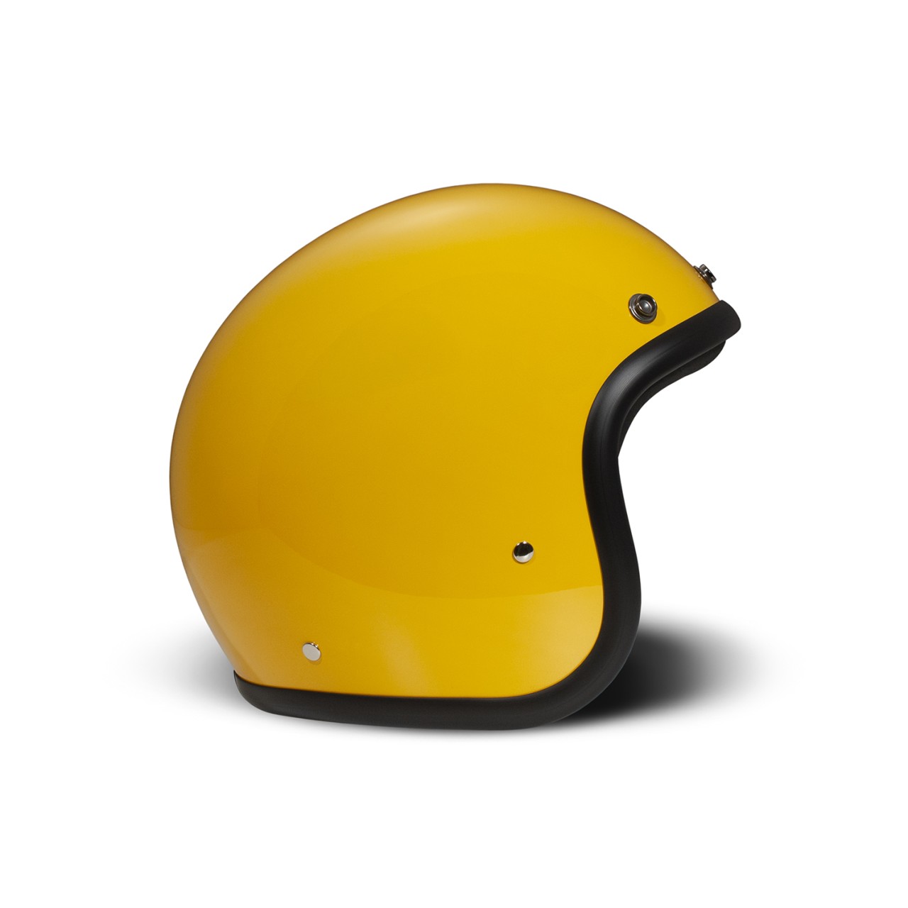 DMD Jet Helm Retro, geel, glanzend, geel, glasvezel, ECE 22.06