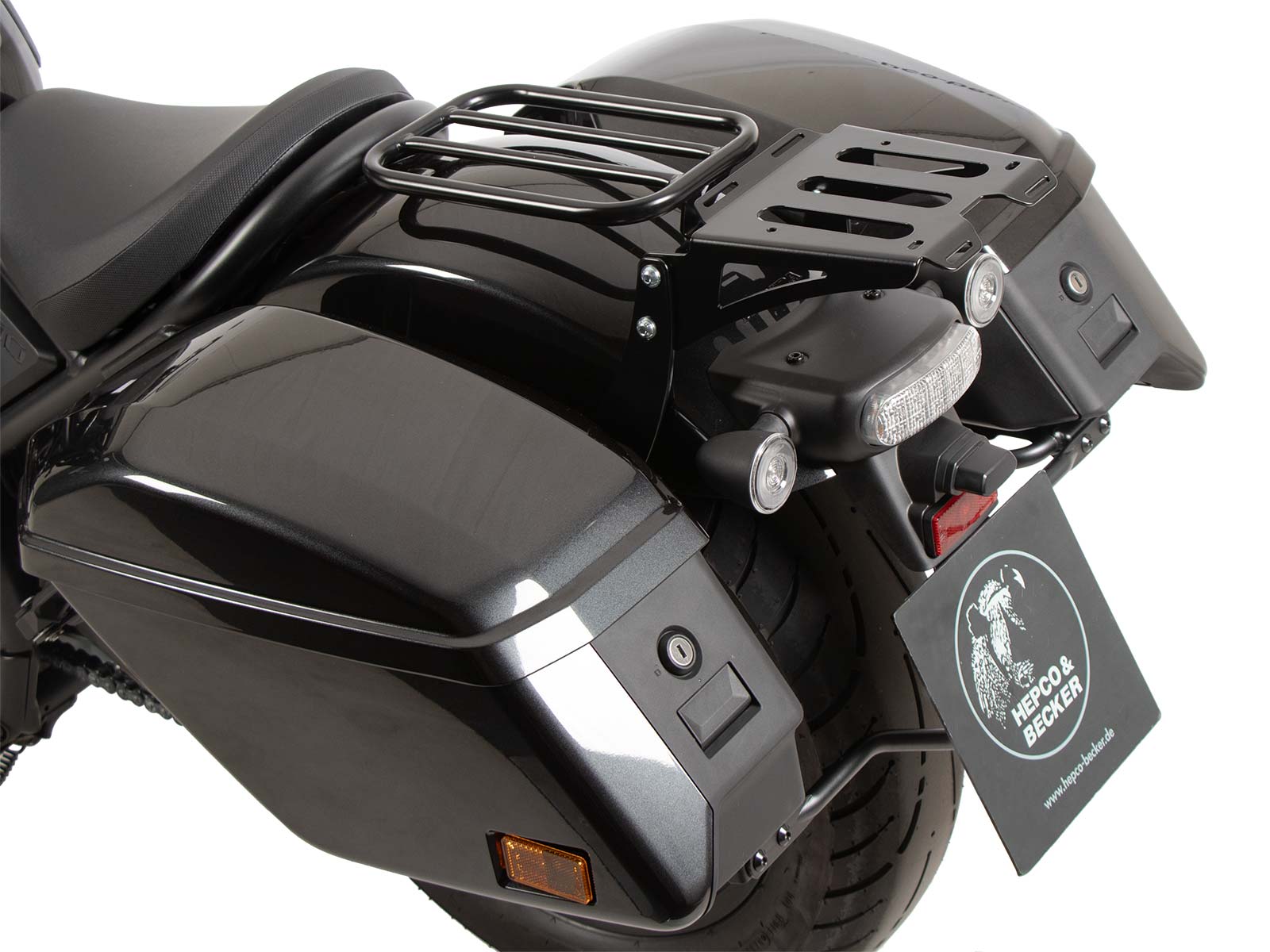 Minirack zachte bagagedrager zwart voor Honda CMX 1100 Rebel /DCT (21-24) Hepco & Becker