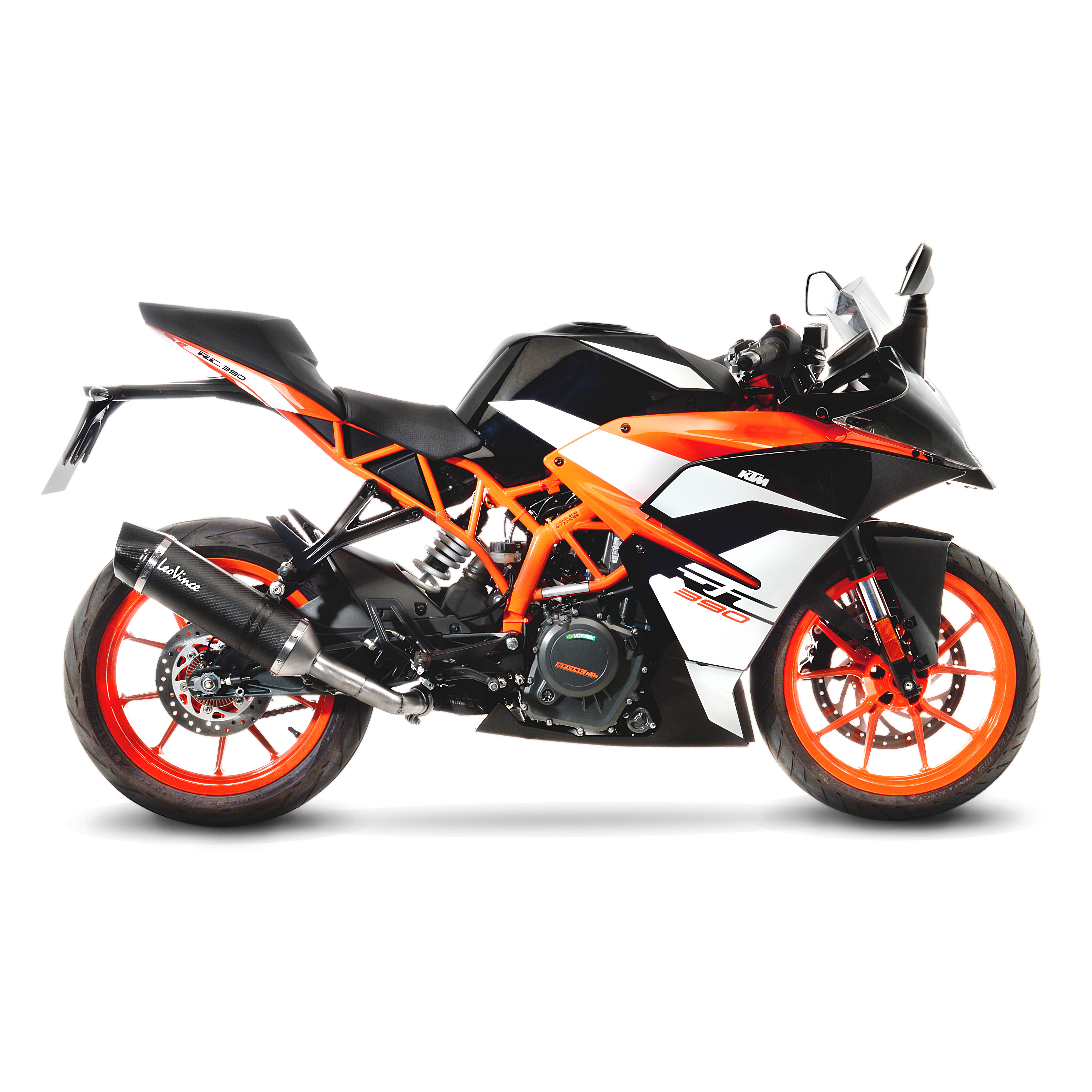 LeoVince uitlaatsysteem SBK LV One Evo 2, carbon, slip on voor KTM Duke / RC (Bj.17-19)