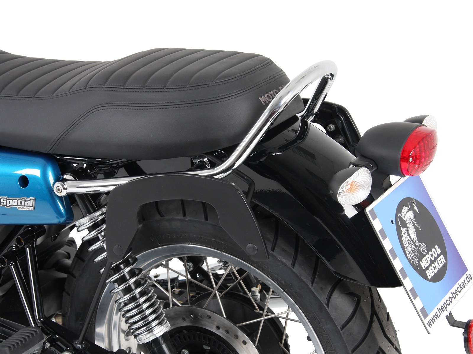 C-Bow zijdrager zwart voor V 7 III steen/ speciaal/ Anniversario/ Racer (Bj.17-)