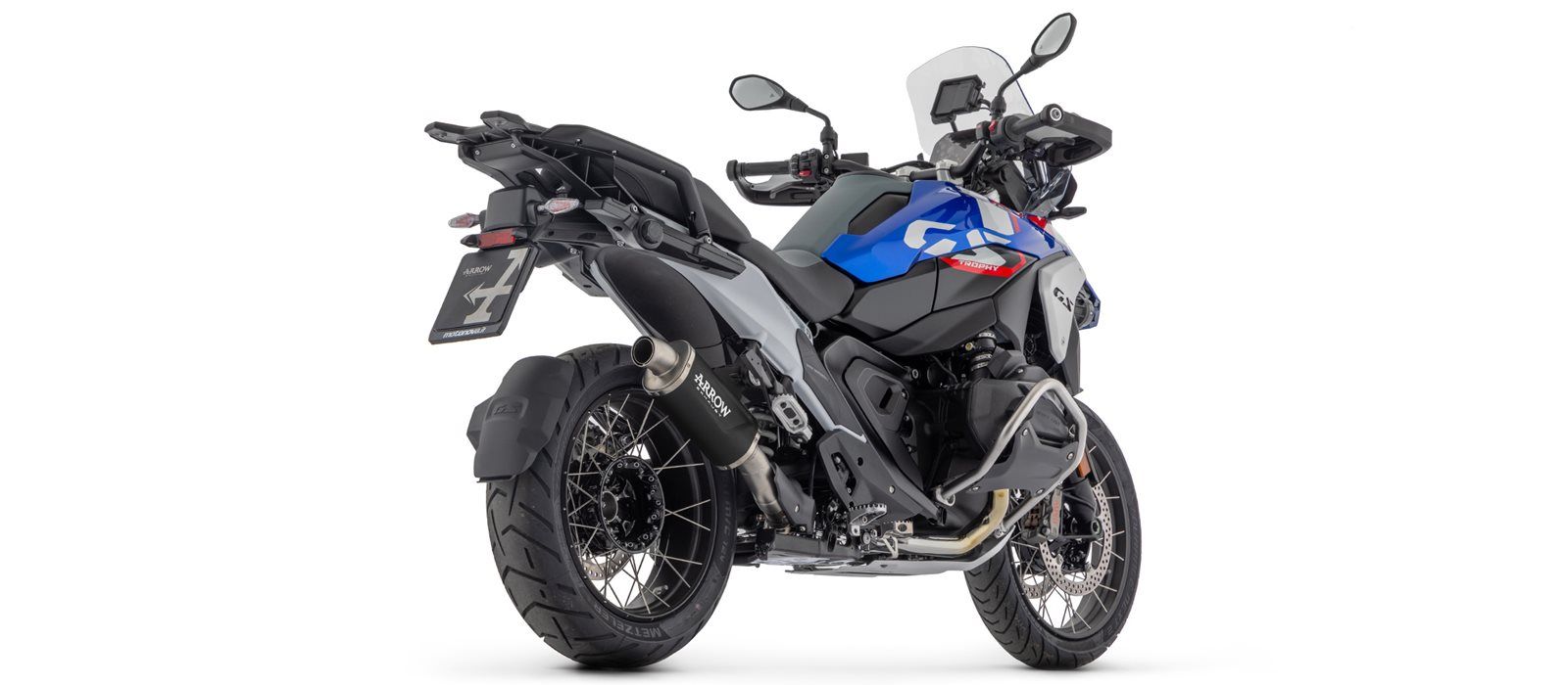 ARROW uitlaat INDY RACE EVO DARK aluminium zwart voor BMW R 1300 GS /R 1300 R /R 1300 RS