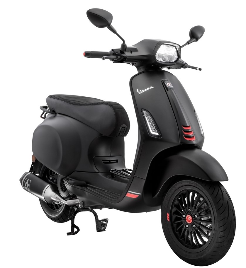 Velg voor/achter voor Vespa GTS/GTS Super/GTV/GT 60/GT/GT L 125-300cc, mat zwart
