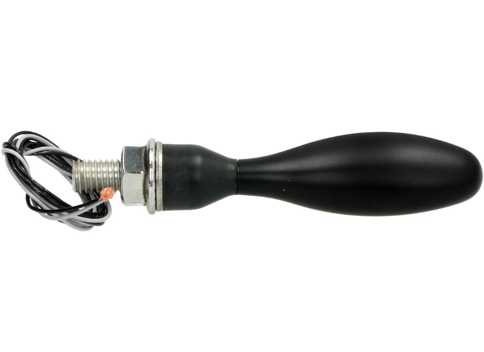 Kellermann indicator, Micro 1000 Halogeen, staal, halogeen, HR/HL, 12 V, 6 W, zwart satijn afwerking