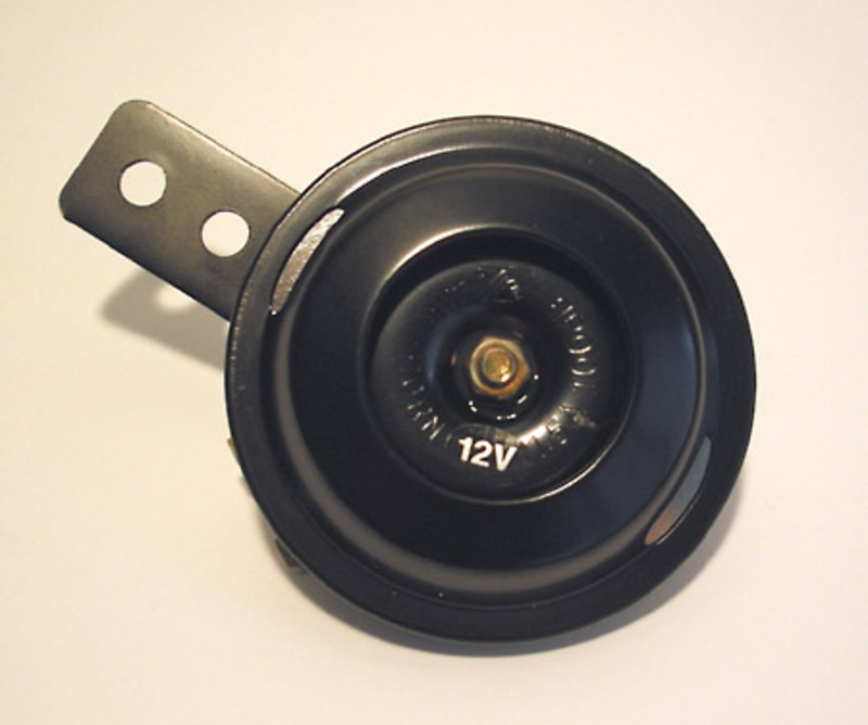 HIGHSIDER slimme hoorn zwart 12V, 70 mm diameter, 100 dB, E-keurmerk