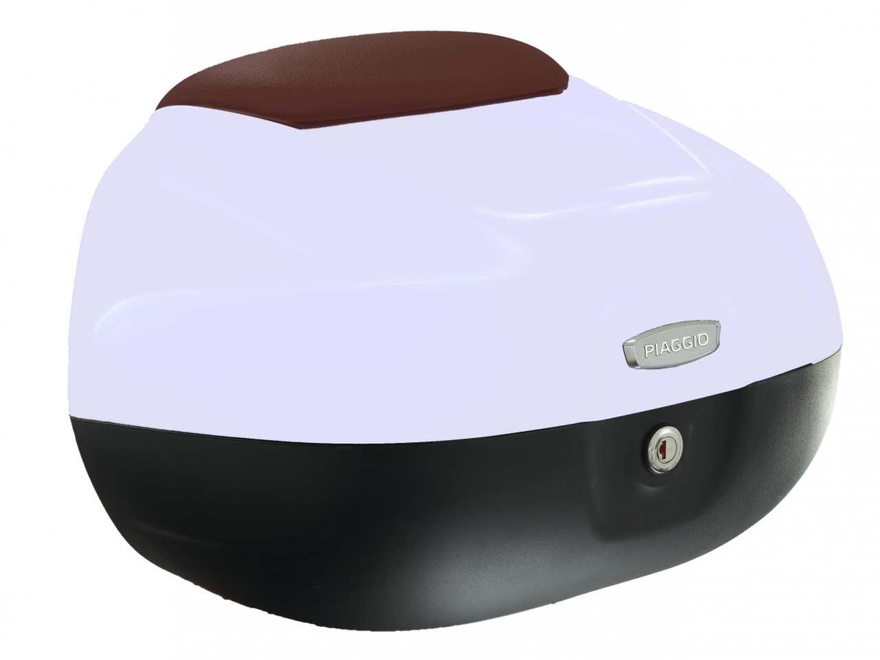 Topkoffer 37 l met rugleuning voor Piaggio Beverly 300/350 (16-20) - wit 505/A
