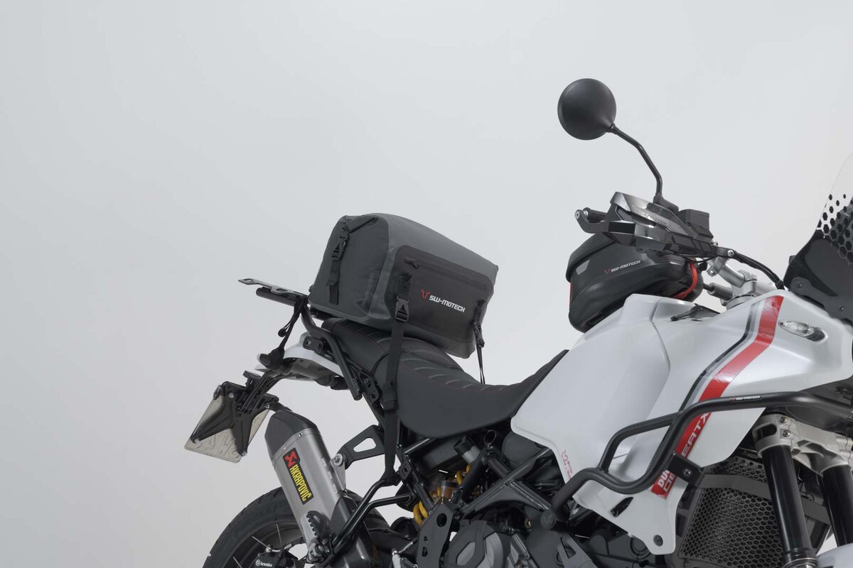 Drybag 180 achtertas voor Aprilia ETV 1200 Caponord, zwart/grijs - SW Motech