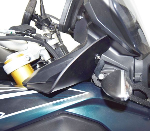 Spoiler voor BMW F 850 GS (18-21), bovenkant, zwart mat