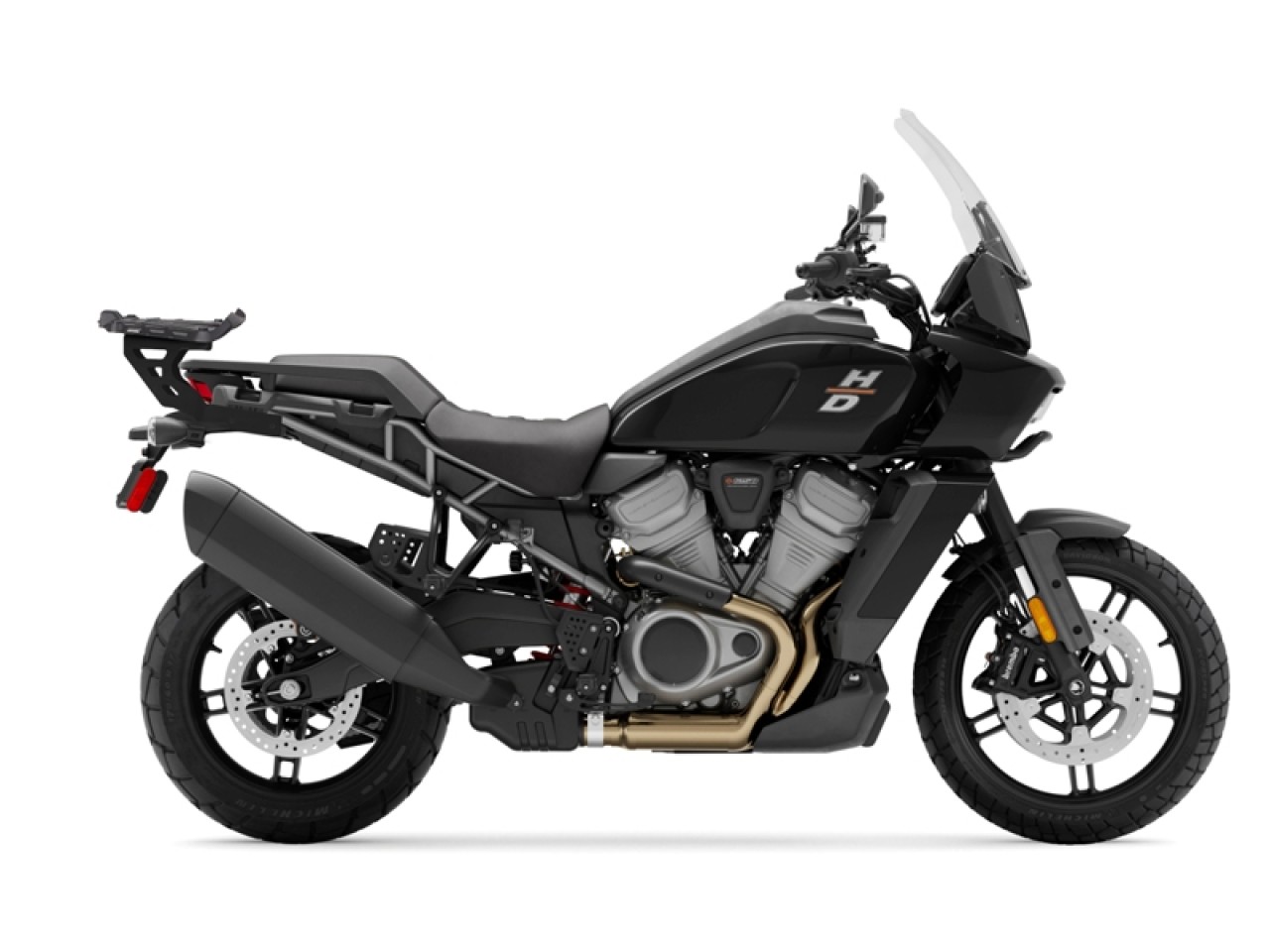 Shad-topkofferhouder, zwart gelakt, voor Harley Davidson Pan America 1250 / Special (21-25)
