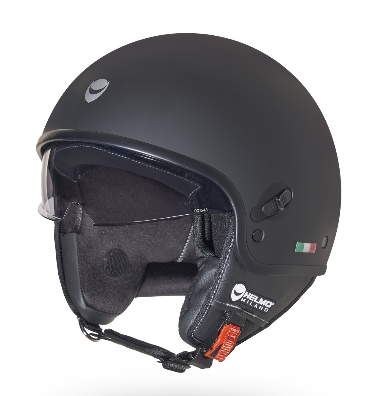 Helmo Milano Demi Jet, Puro Slider, mat zwart