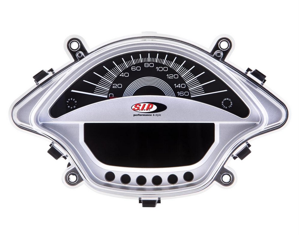 Toerenteller/snelheidsmeter voor Vespa GTS/GTS Super 300cc FL ('14-), zilver