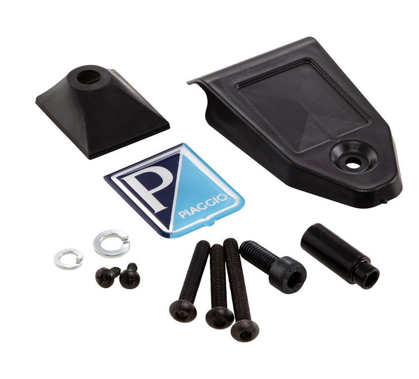 Valbeugel beenschild voor Vespa Primavera /Sprint 50-150cc, mat zwart