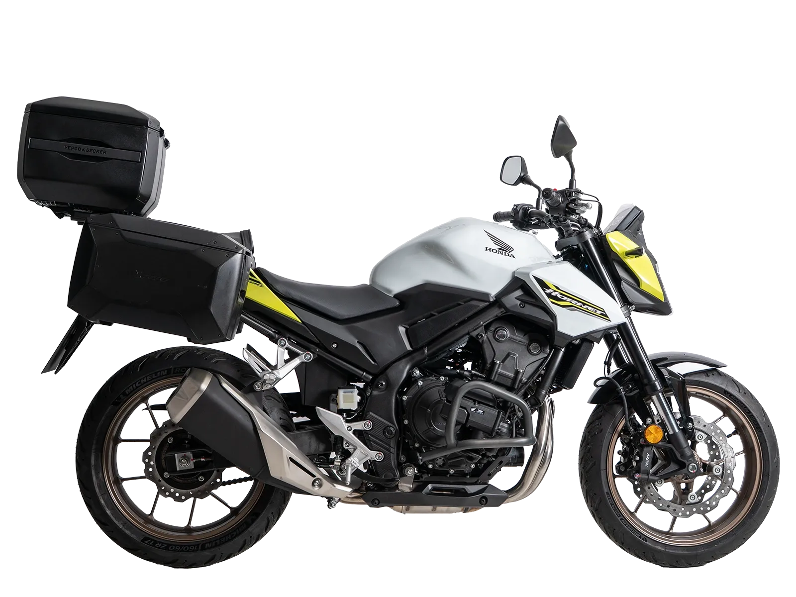 Xcore-topkoffer 40 zwart met zwarte rand voor Smartrack Hepco & Becker