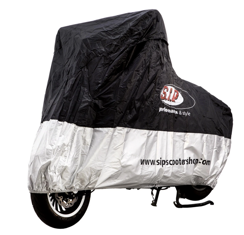 Inklapbare garage-buitenscooter, maat M-L, zwart/zilver