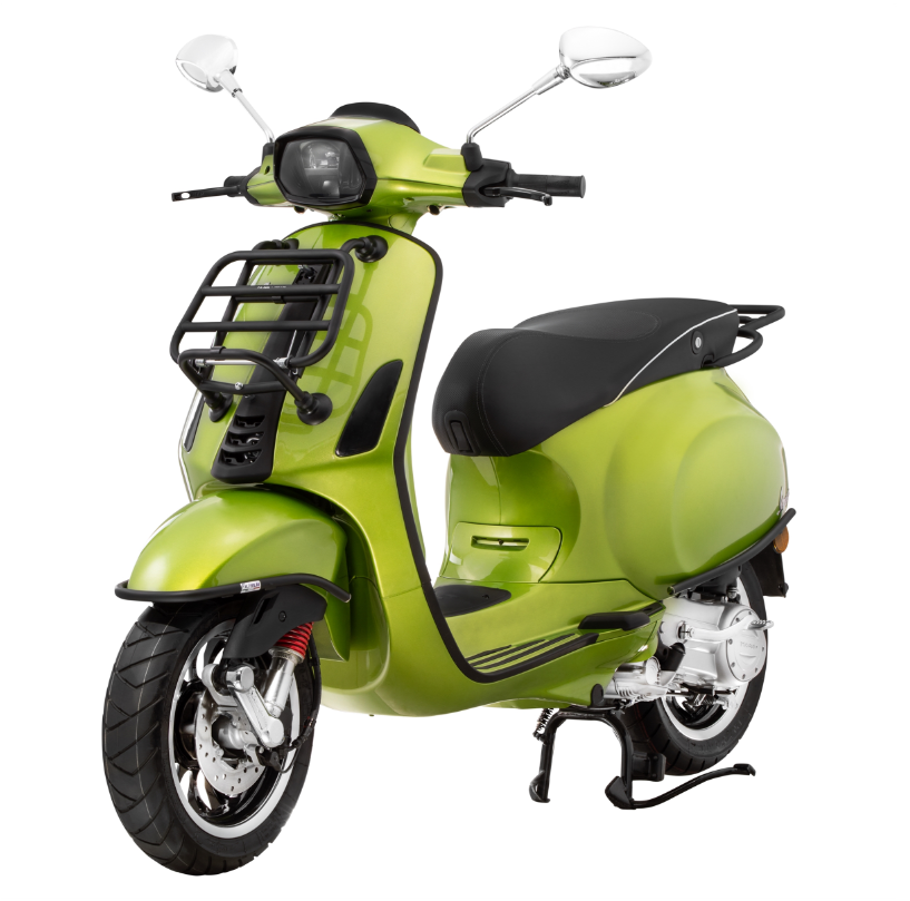 Crashbar zijafdekking voor Vespa Primavera/Sprint/Elettrica 50-150ccm, mat zwart
