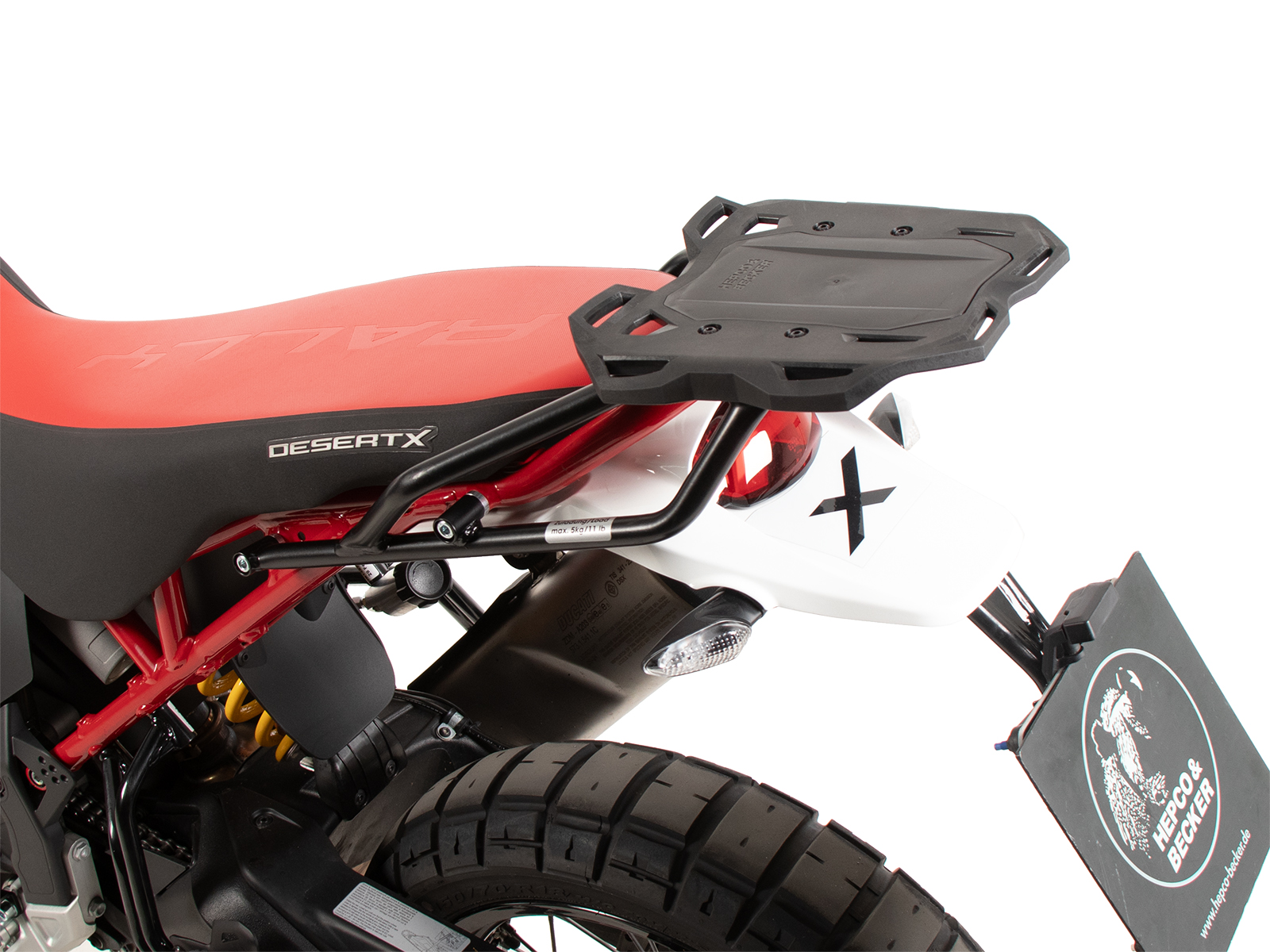 Smartrack achterdrager zwart voor Ducati DesertX Rally (24-) Hepco & Becker
