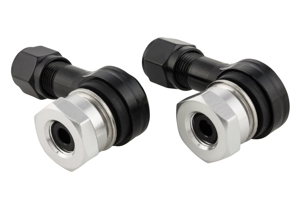 Ventielkern voor binnenbandloze band/velg 80°, zwart geanodiseerd