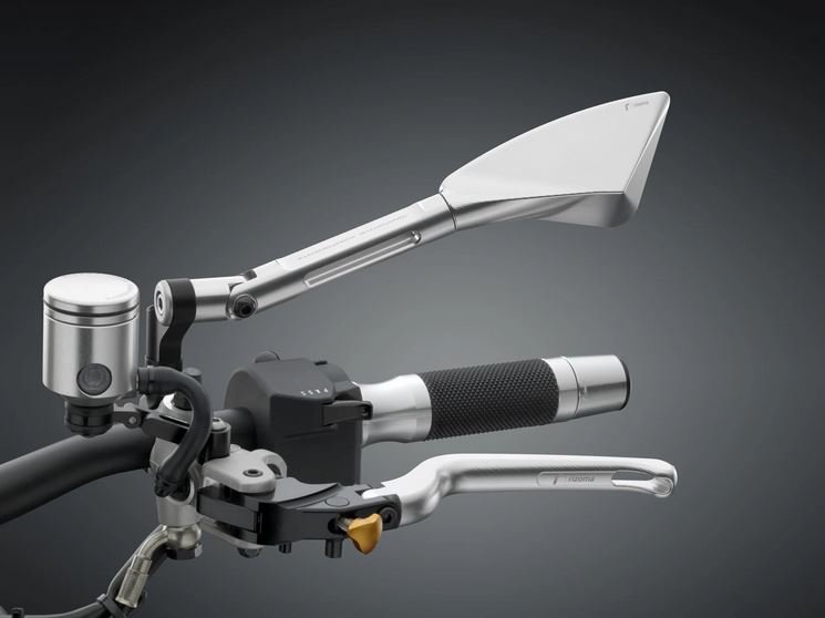 Spiegel RIZOMA "TOMOK" rechts voor Vespa, zilver geanodiseerd