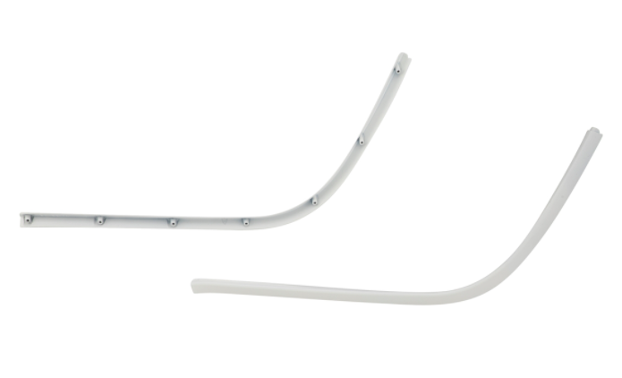 Mono slot buis treeplank wit voor Vespa Primavera/Sprint 50-150ccm