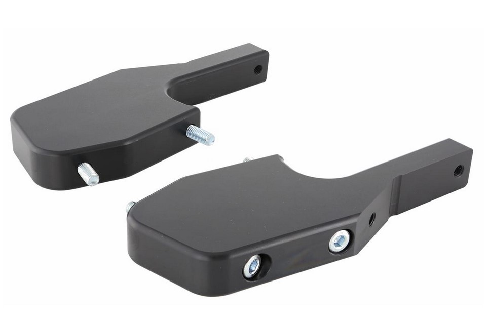 Voetsteun adapter achterbank voor Vespa GTS/GTS Super/GTV/GT 60/GT/GT L 125-300cc, glanzend zwart
