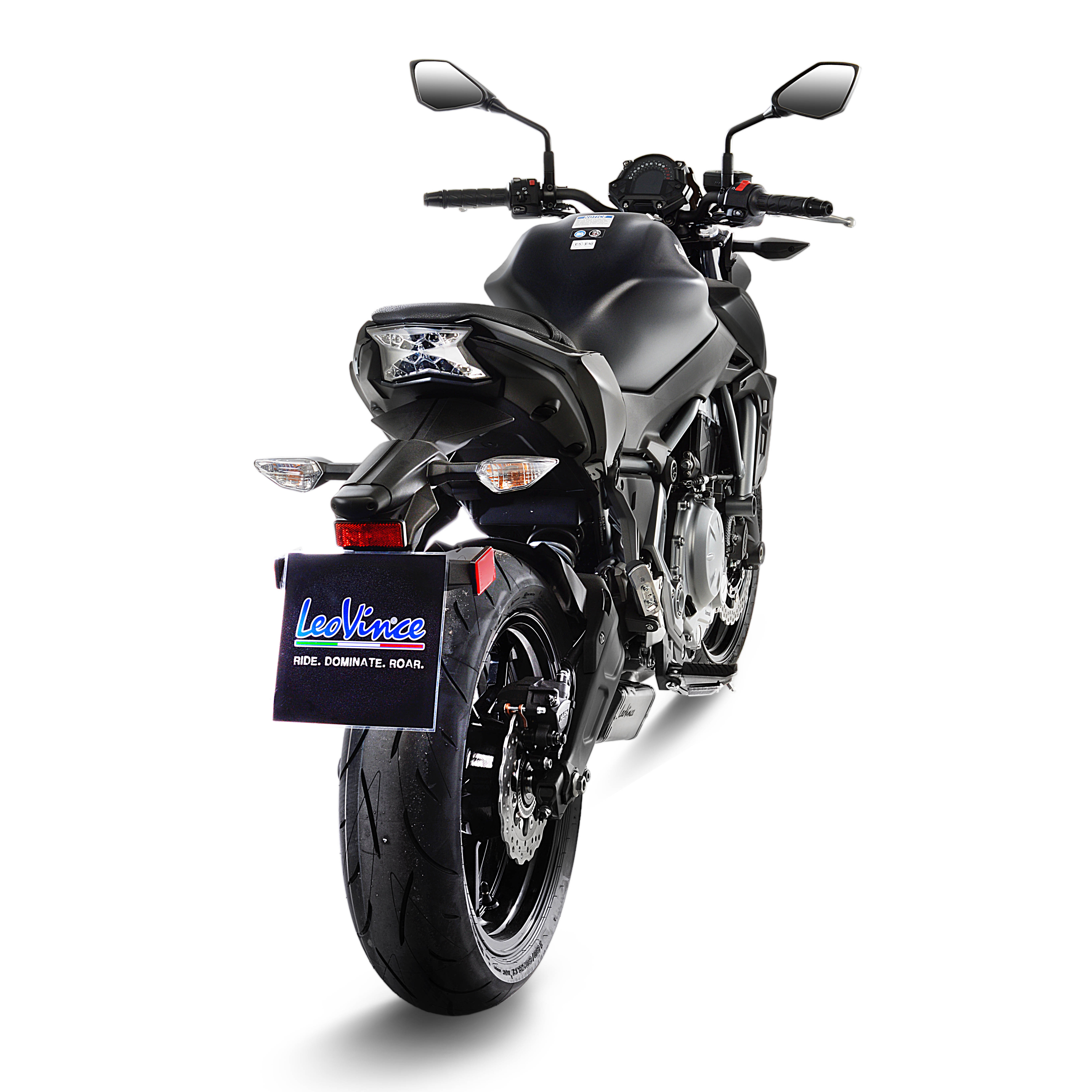 LeoVince uitlaatsysteem SBK Underbody Evo 2, compleet systeem voor Z 650 / Ninja 650 (Bj.17-19)