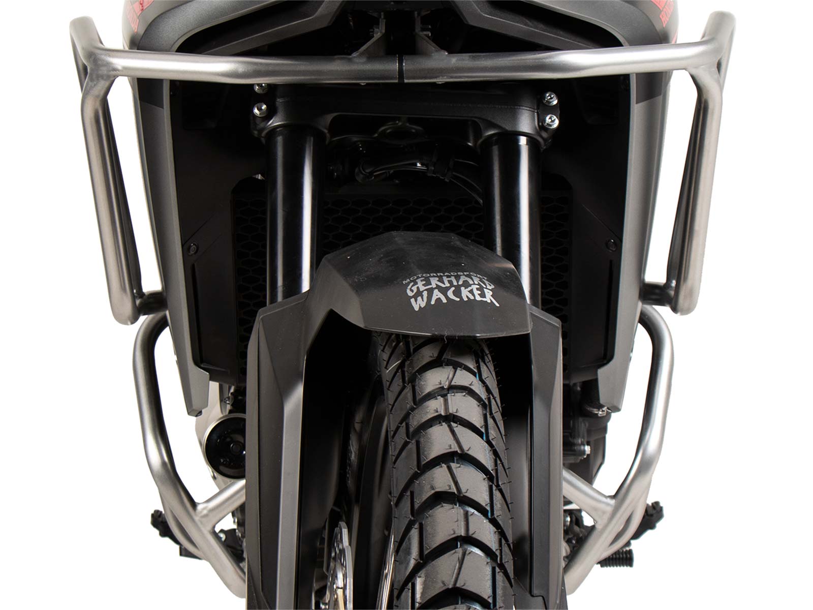 Zilveren tankbeschermbeugel voor Honda XL 750 Transalp / E-Clutch (25-) Hepco & Becker