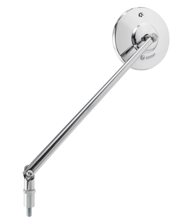 Standaardspiegel voor Vespa, linkse schroefdraad, chroom