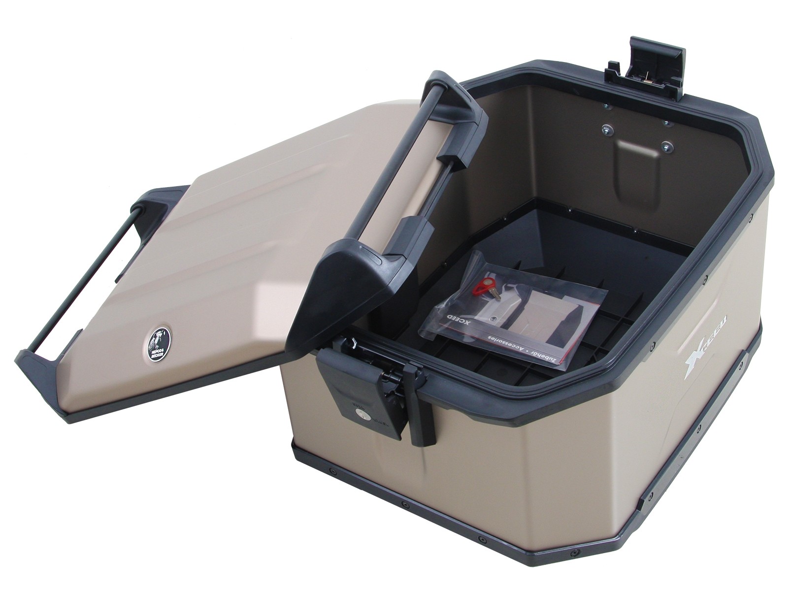 Xceed Topcase 45 Ltr. titanium Origineel Hepco & Becker