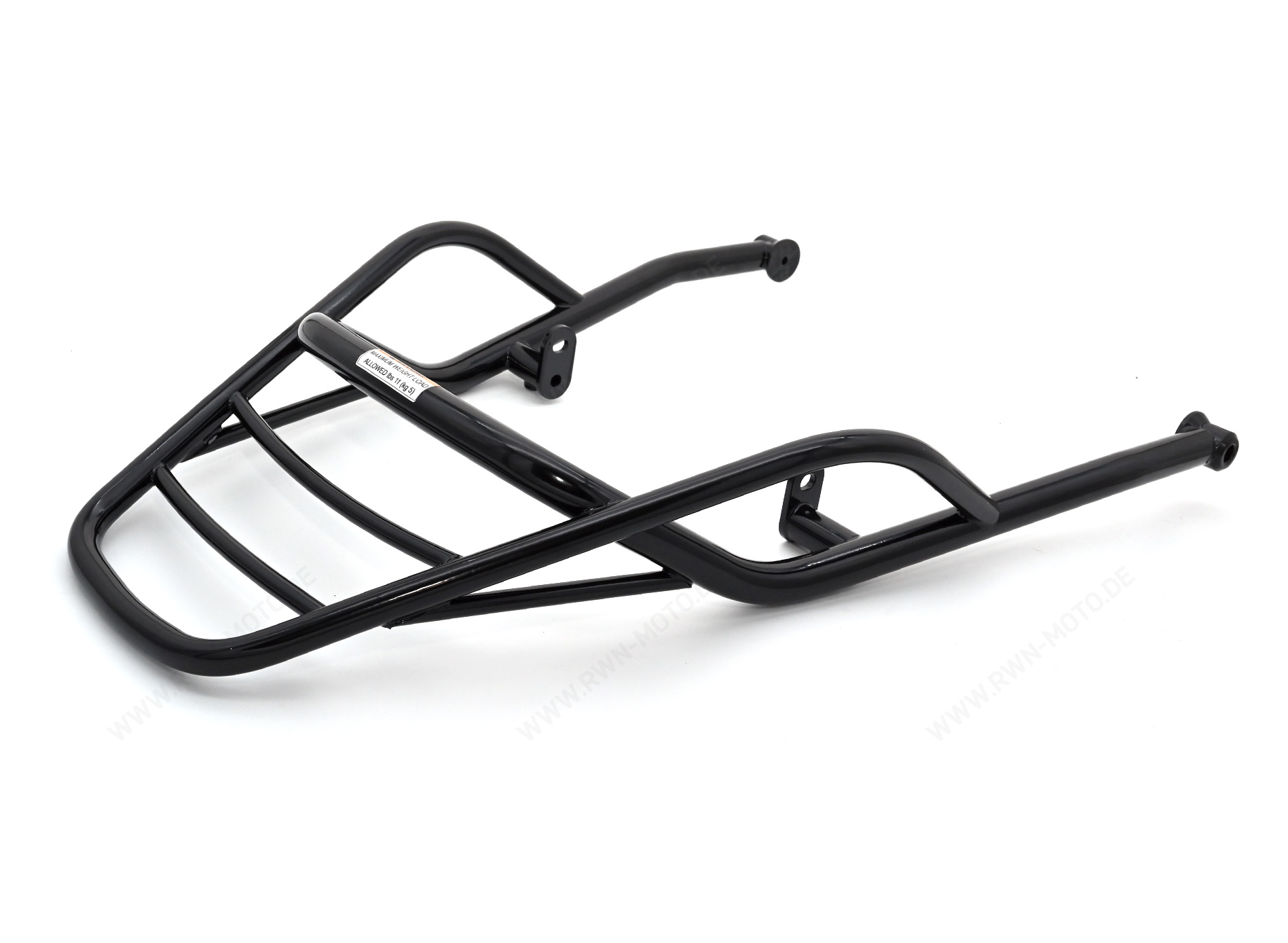 Bagagerek, achter, zwart, stijf voor Moto Guzzi V7 850 2021-