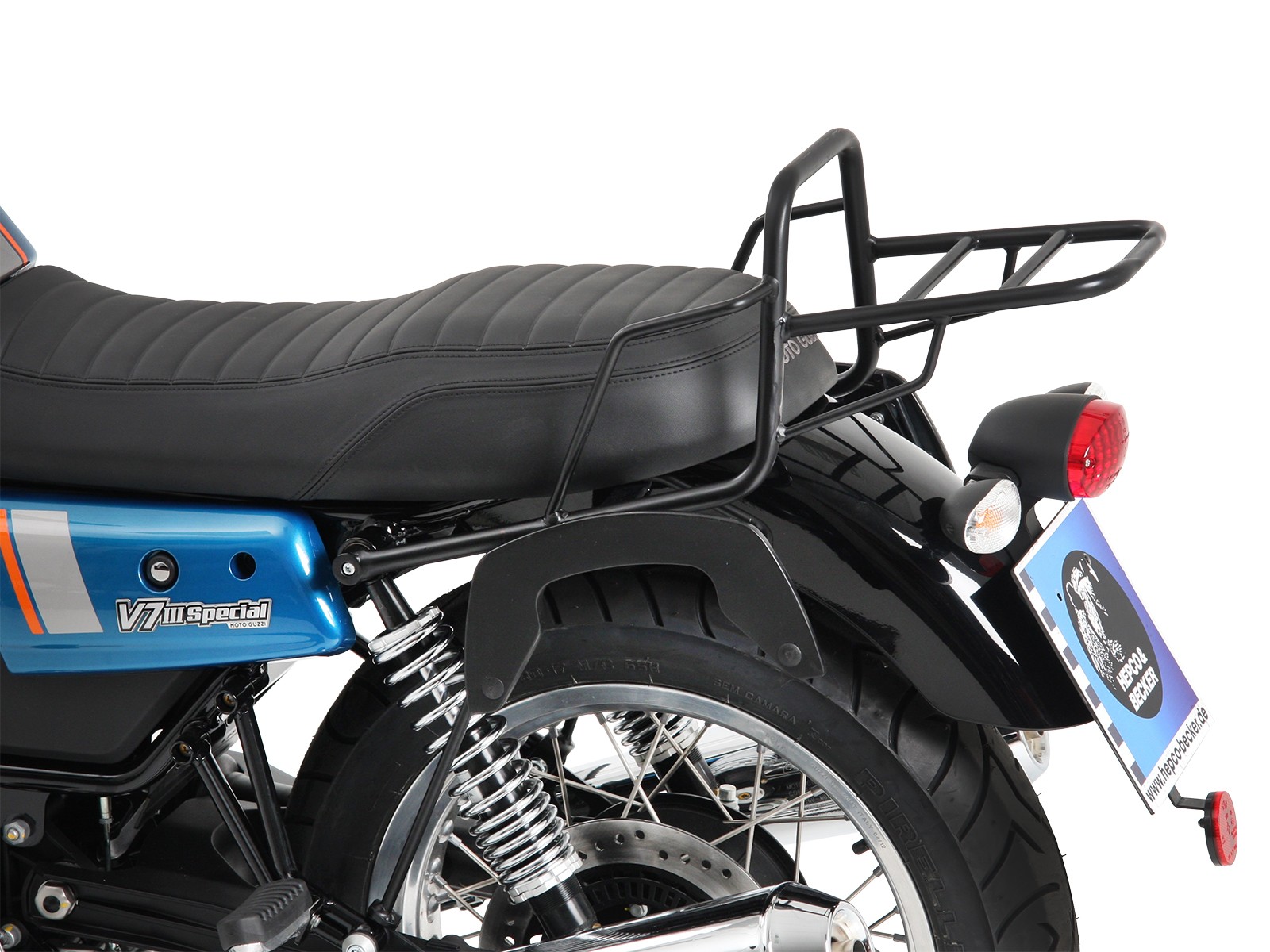 C-Bow zijdrager zwart voor V 7 III steen/ speciaal/ Anniversario/ Racer (Bj.17-)