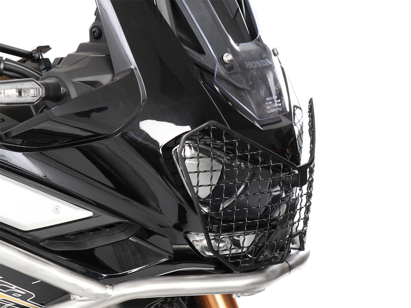 Lampbeschermer zwart voor Honda CRF 1100 Africa Twin Adventure Sports (20-23) Hepco & Becker