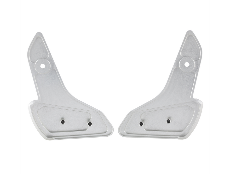 Voetsteunen rechts en links voor Vespa Primavera /Sprint 50-150ccm 2T/4T AC, zilver mat