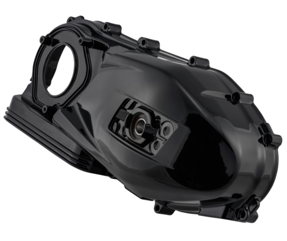 Vario afdekking voor Vespa GTS/GTS Super 125/150cc 4T LC iGet (Euro4), glanzend zwart