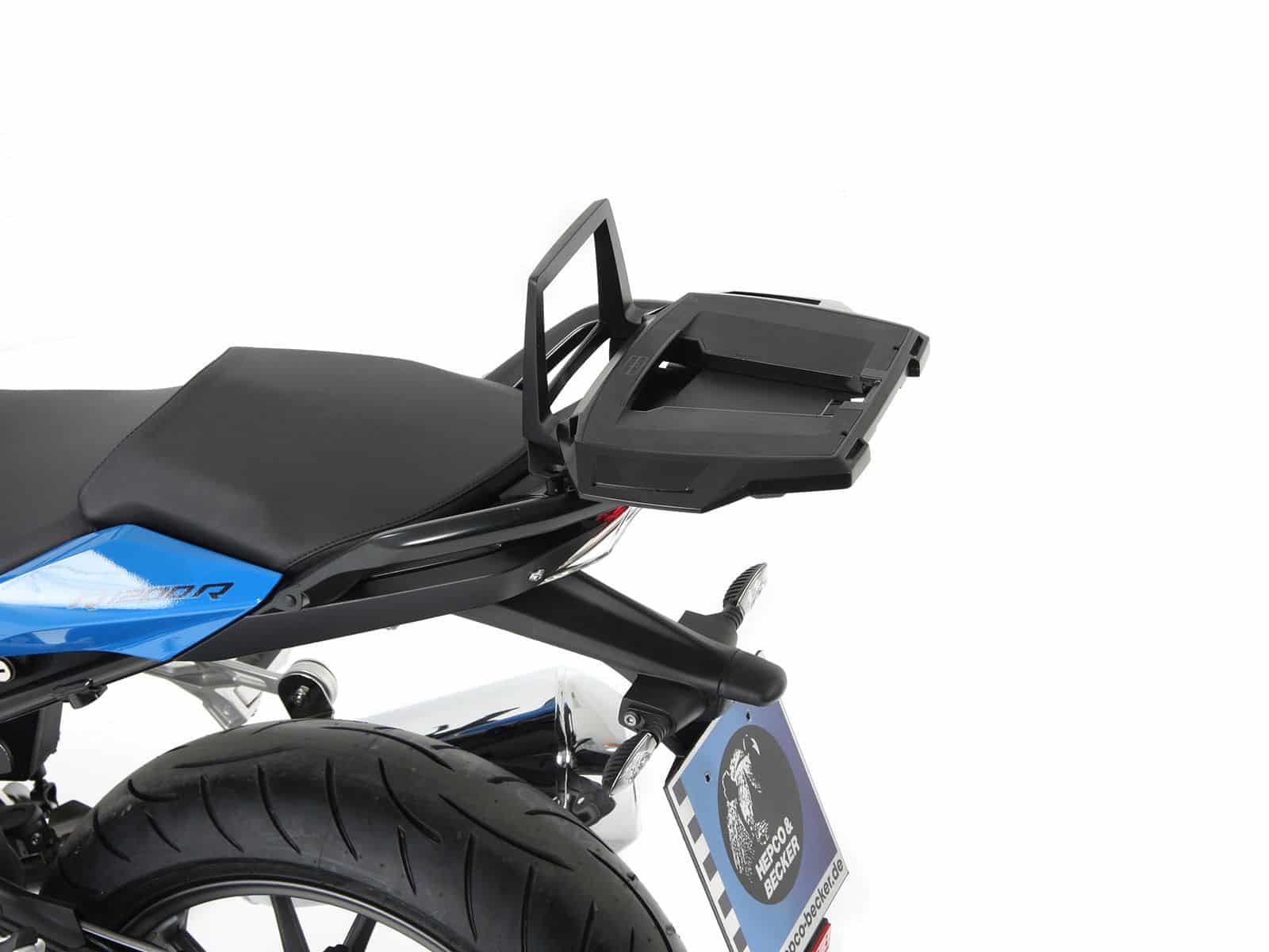 Alurack topkofferdrager zwart voor origineel bagagerek voor BMW R 1200 R LC (15-18)
