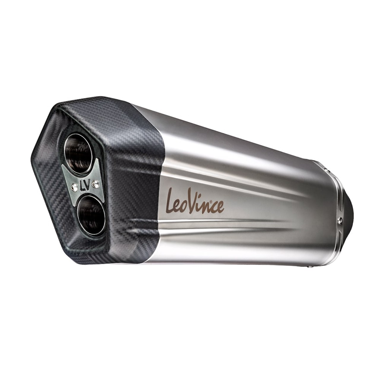 LeoVince uitlaatsysteem LV-12 voor BMW R 1200 /1250 GS /Adventure, zilver, slip on, E-certificaat