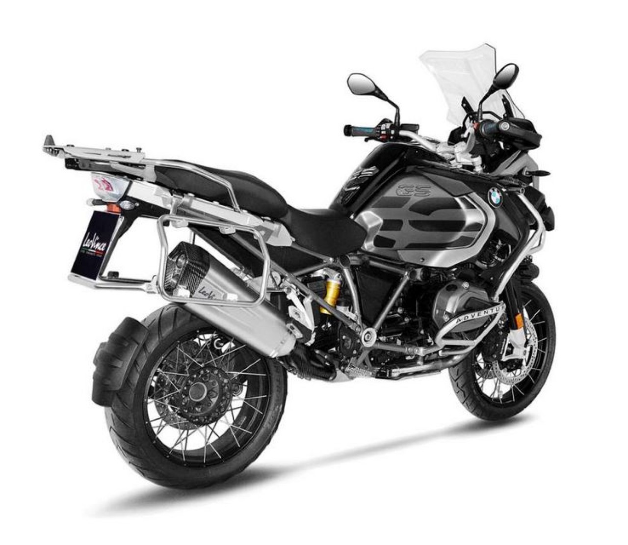 LeoVince uitlaatsysteem LV-12 voor BMW R 1200 /1250 GS /Adventure, zilver, slip on, E-certificaat