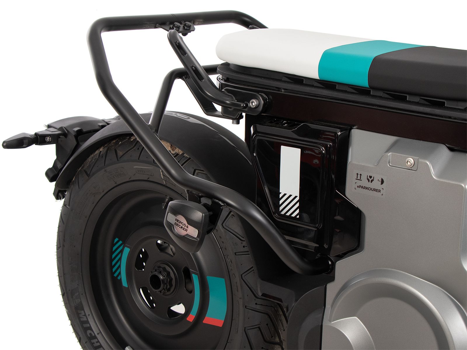 Achterbeschermbeugel zwart voor BMW CE 02 (23-) Hepco & Becker