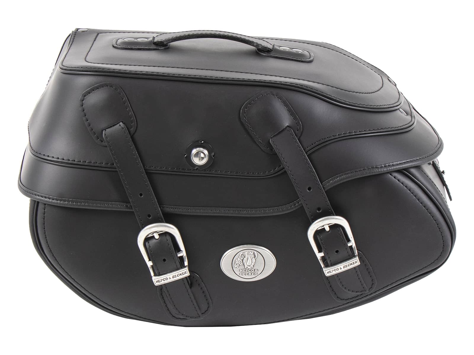Zadeltassenset Buffalo Big zwart voor C-Bow bagagedrager Hepco & Becker